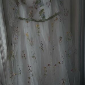 Floral Embroidered Elopement Dress